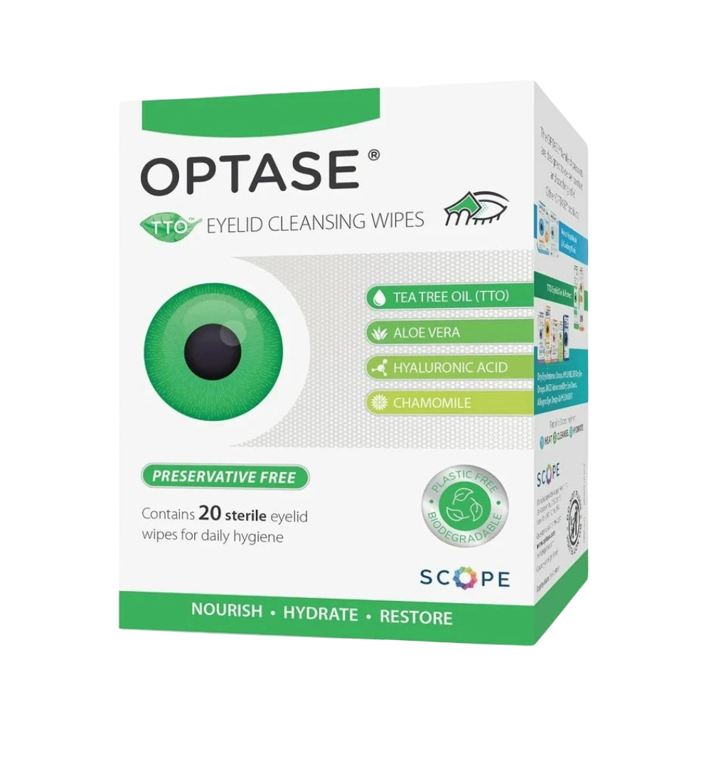 OPTASE Tree Oil Eyelid Wipes